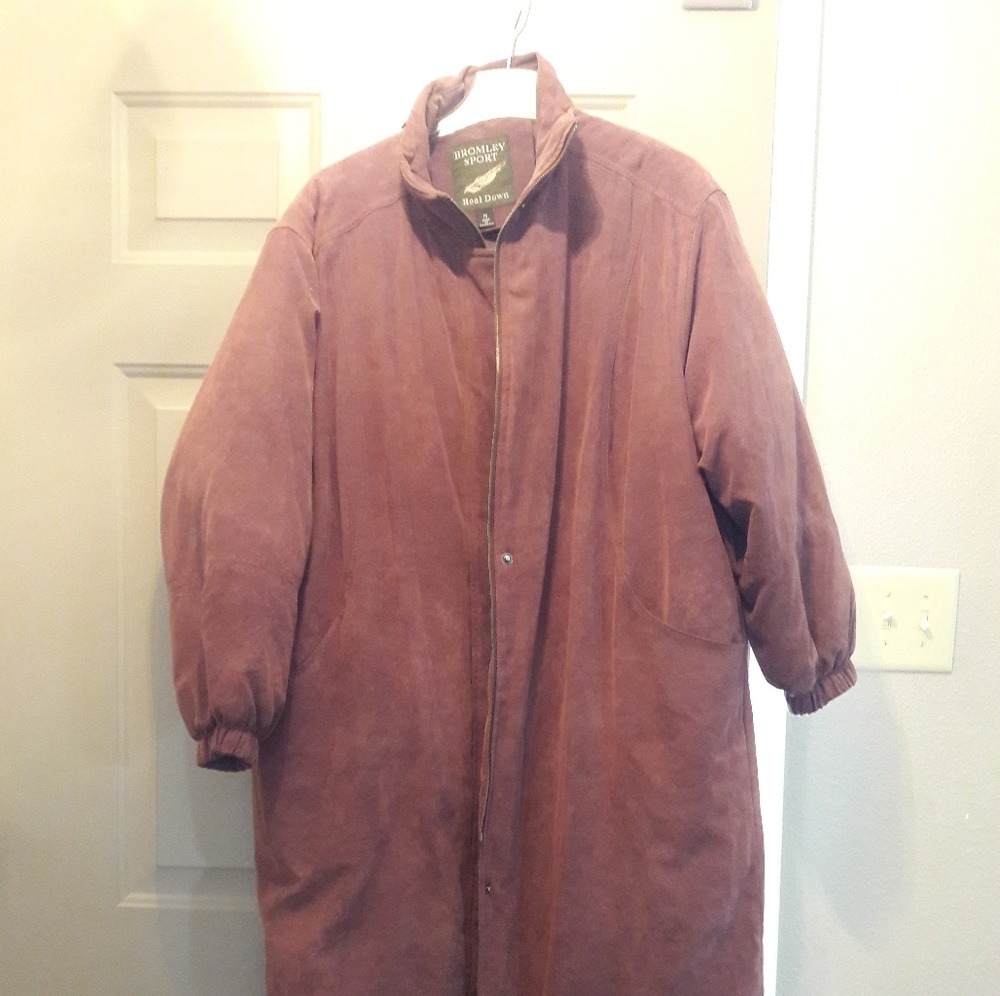 Women's real down hooded coat